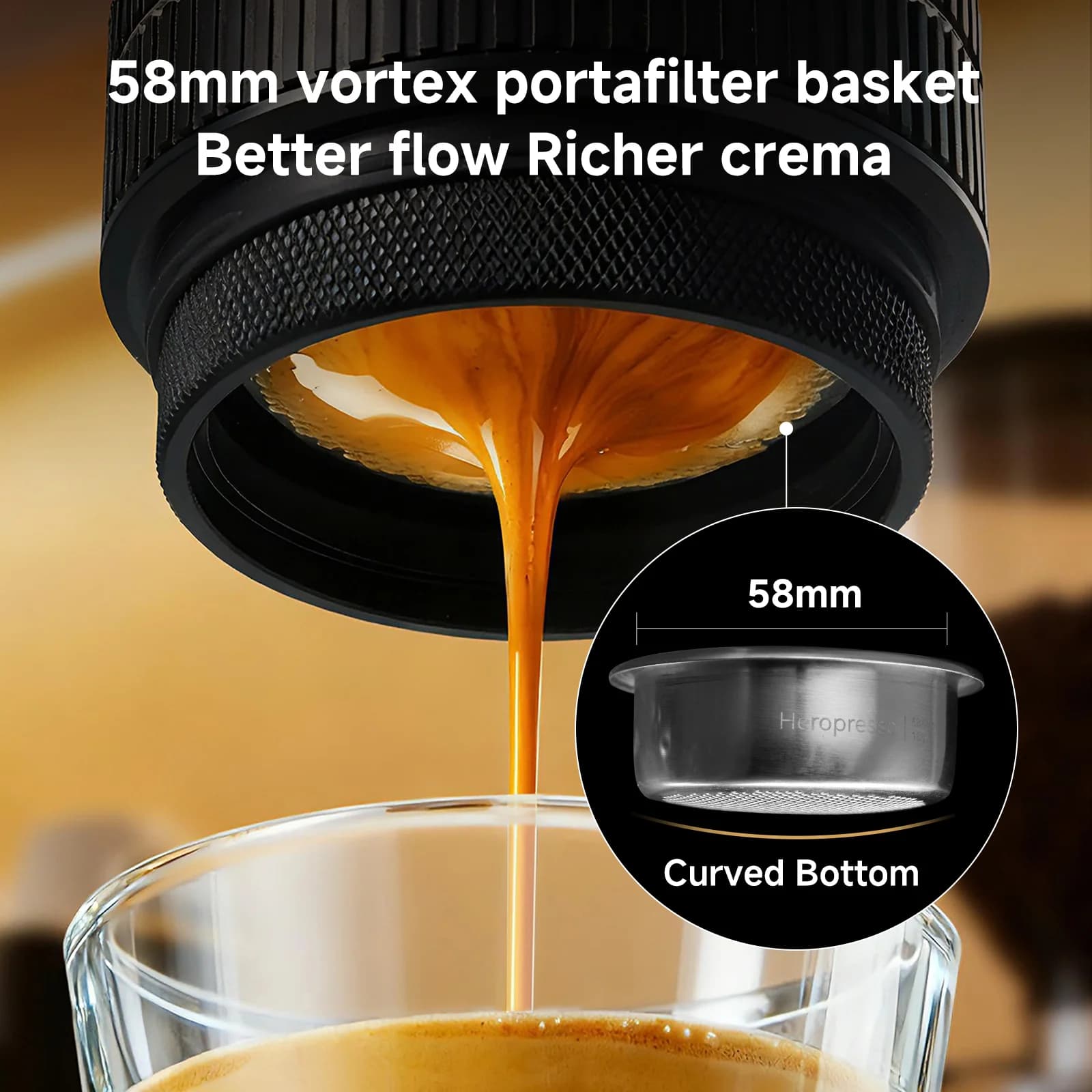 Prenosni espresso aparat 20-Bar 58mm