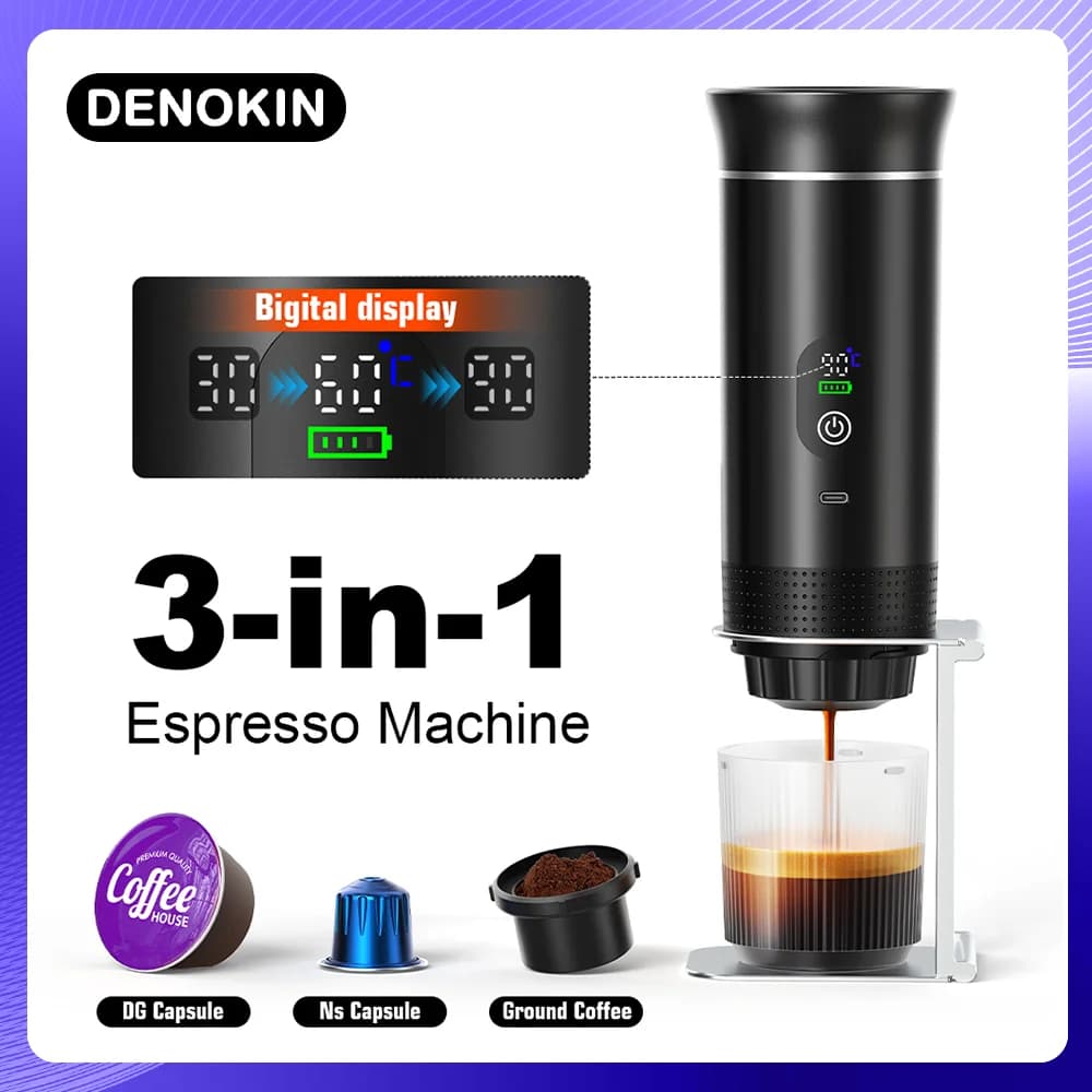 Prenosni espresso kavni aparat 3-v-1