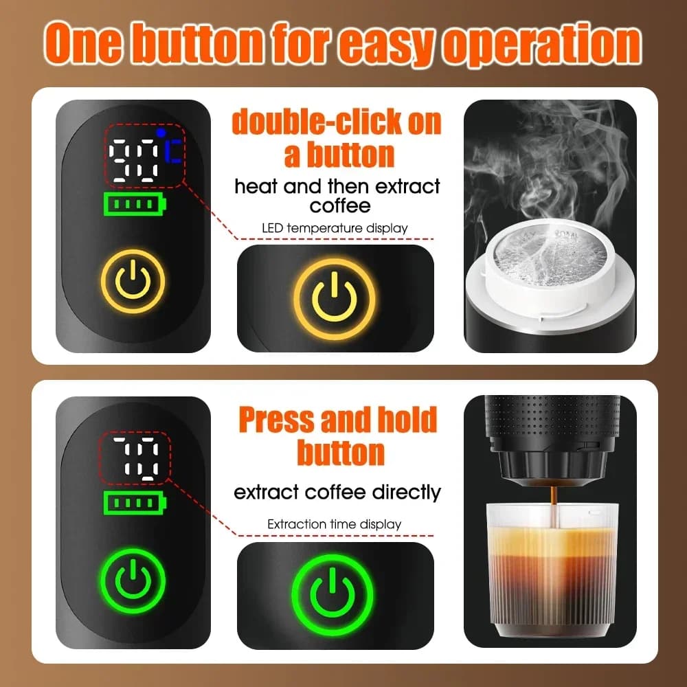 Prenosni espresso kavni aparat 3-v-1